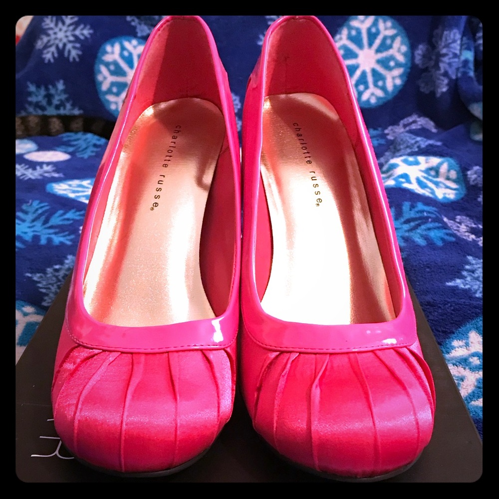 Charlotte Russe Satin Pumps